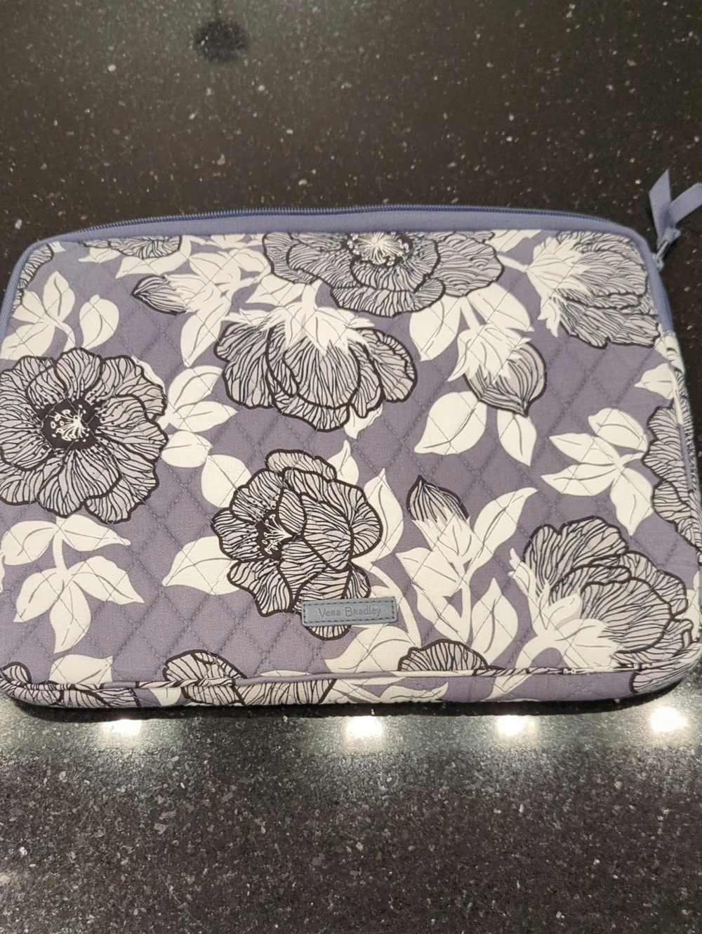 Vera Bradley Lavender Purple Floral Quilted Tablet Sleeve